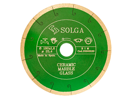 Алмазные диски SOLGA CERAMICS, MARBLE для керамической плитки и мрамора Алмазные диски SOLGA CERAMICS, MARBLE для керамической плитки и мрамора